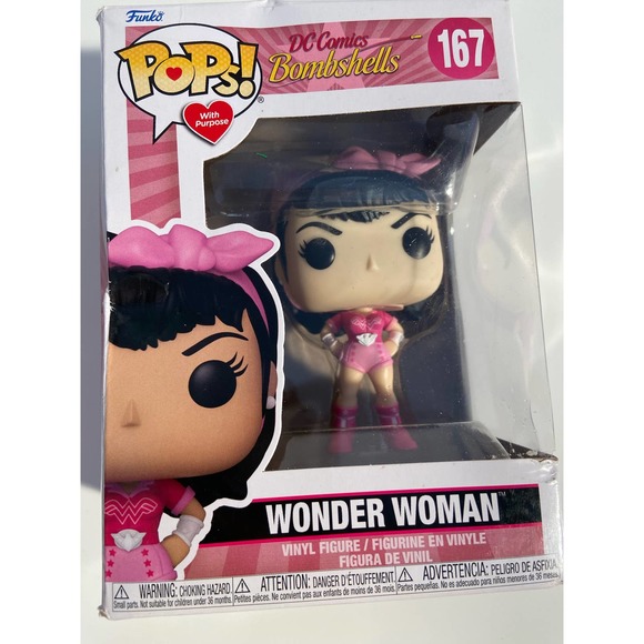 Funko Heroes DC Awareness POP Bombshell Wonder Woman Vinyl Figure NEW IN STOCK - Picture 3 of 3